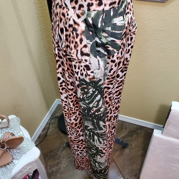 Guess Palm & Leopard Print Terry Pants sz 31 *Nwt* - Picture 8 of 16